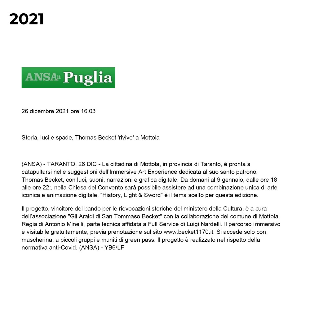 rassegna stampa 202115